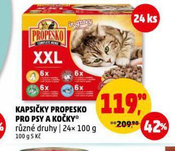 Penny Market Propesko kapsičky pro kočky nabídka