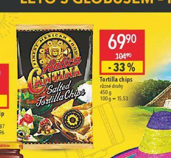 Globus Tortilla chips nabídka