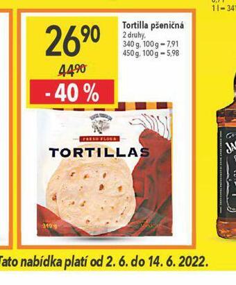 Globus Tortilla pšeničná nabídka