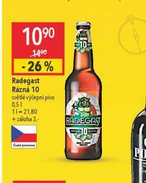 Globus Pivo radegast rázná 10 nabídka