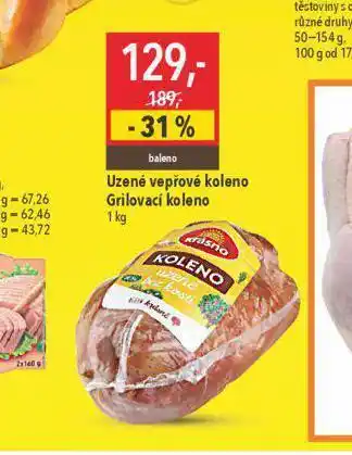 Globus Uzené vepřové koleno grilovací nabídka