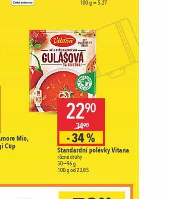 Globus Vitana standardní polévky nabídka