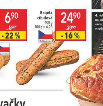 Globus Bageta cibulová nabídka