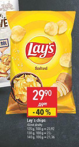 Globus Lay´s chips nabídka