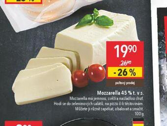 Globus Mozzarella 45% nabídka