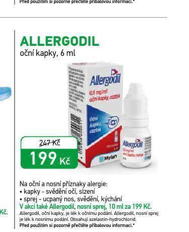 Alphega Lékárna Allergodil nabídka