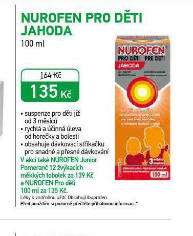 Alphega Lékárna Nurofen pro děti jahoda nabídka