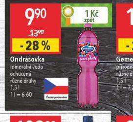 Globus Ondrášovka ochucená nabídka