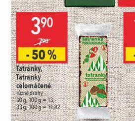 Globus Tatranky, tatranky celomáčené nabídka