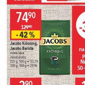 Globus Jacobs krönung, barista nabídka