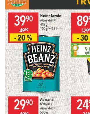 Globus Heinz fazole nabídka