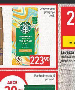 Globus Starbucks káva nabídka