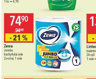 Globus Zewa jumbo kuchyňské role nabídka