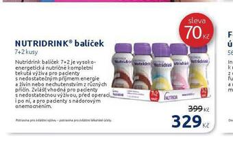 Benu Nutridrink balíček nabídka