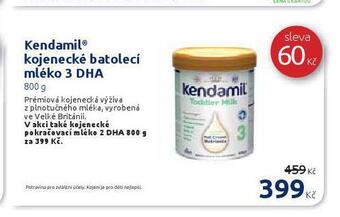 Benu Kendamil kojenecké batolecí mléko 3 dha nabídka