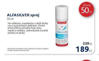 Benu Alfasilver sprej nabídka