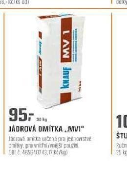 OBI Jádrová omítka nabídka