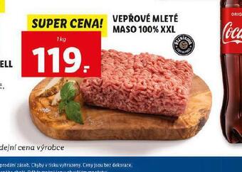 Lidl Vepřové mleté maso 100% xxl nabídka