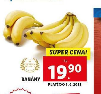 Lidl Banány nabídka