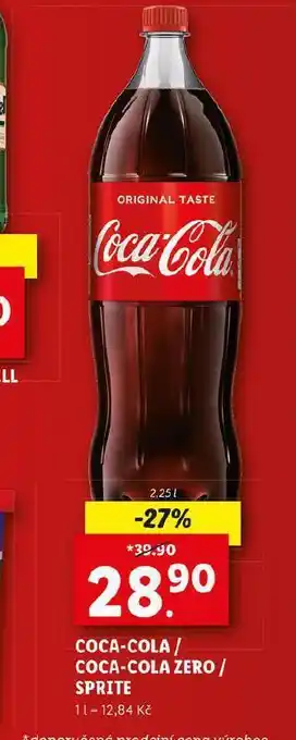 Lidl Coca cola, sprite nabídka