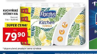 Lidl Florasyl kuchyňské utěrky nabídka