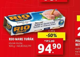 Lidl Rio mare tuňák nabídka