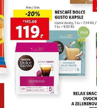 Lidl Nescafé dolce gusto nabídka