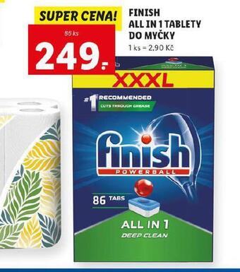 Lidl Finish all in 1 tablety do myčky nabídka