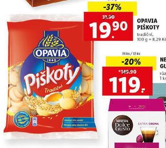 Lidl Opavia piškoty nabídka