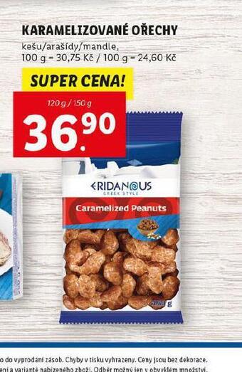 Lidl Karamelizované ořechy nabídka