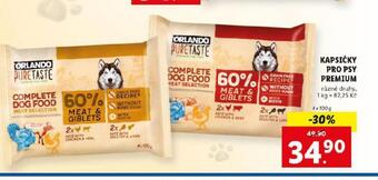 Lidl Kapsičky pro psy premium nabídka