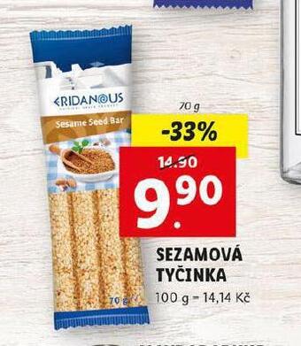 Lidl Sezamová tyčinka nabídka