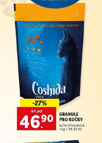 Lidl Coshida granule pro kočky nabídka