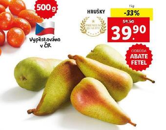 Lidl Hrušky nabídka