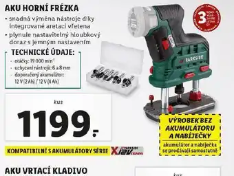 Lidl Aku horní frézka nabídka