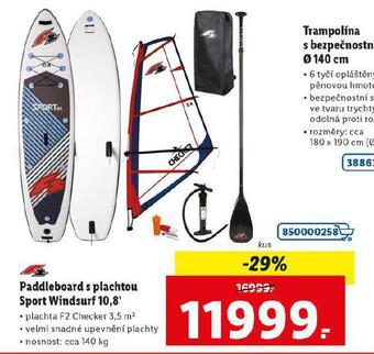 Lidl Paddleboard s plachtou sport windsurf 10,8" nabídka