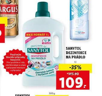 Lidl Sanytol dezinfekce na prádlo nabídka