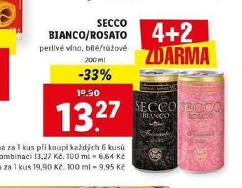 Lidl Secco boanco / rosato nabídka