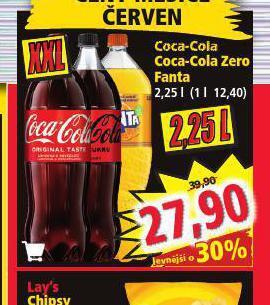 Norma Coca cola, fanta nabídka