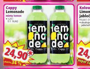 Norma Cappy lemonade nabídka