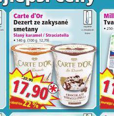 Norma Carte d´or dezert ze zakysané smetany nabídka