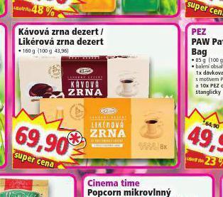Norma Likérová zrna dezert nabídka