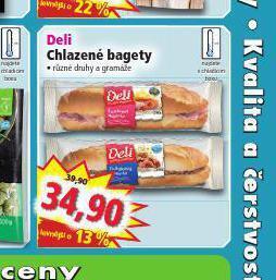 Norma Deli chlazené bagety nabídka