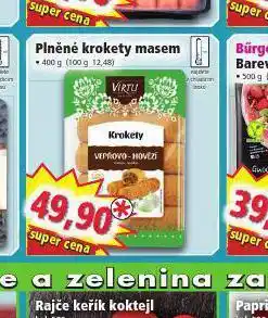 Norma Plněné krokety masem nabídka