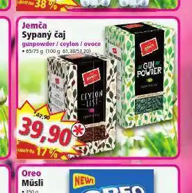 Norma Jemča sypaný čaj nabídka