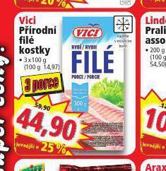 Vici přírodní filé kostky