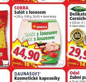 Norma Sokra salát s lososem nabídka