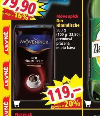 Norma Mövenpick der himmliache káva nabídka