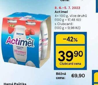 Tesco Actimel nabídka