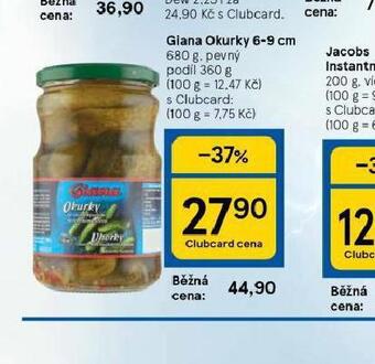 Tesco Giana okurky 6-9 cm nabídka